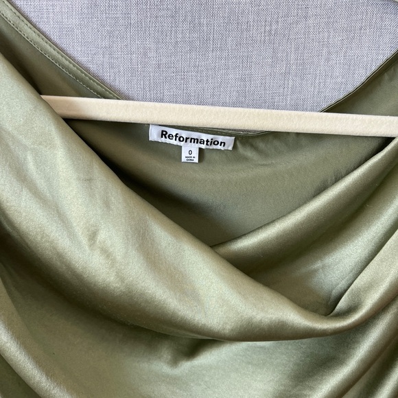 Reformation Annika Off Shoulder Silk Top - Picture 8 of 10